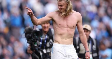 Man City's celebrations after beating Arsenal have been defended by Pep Guardiola