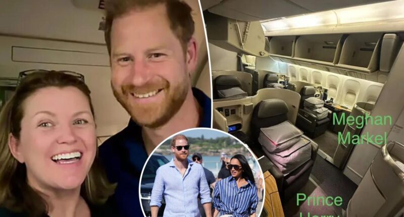 Prince Harry comforts grieving North Carolina woman with three-word message on first-class flight