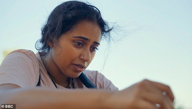 A Race Across the World contestant became emotional on her and her cousin's epic journey as she reflected on her father's heartbreaking death from Covid