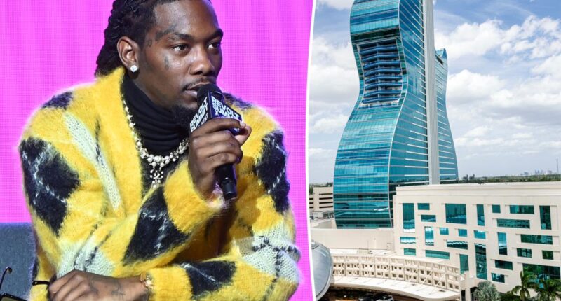 Rapper Offset shot near Florida casino, moments after posing with fans