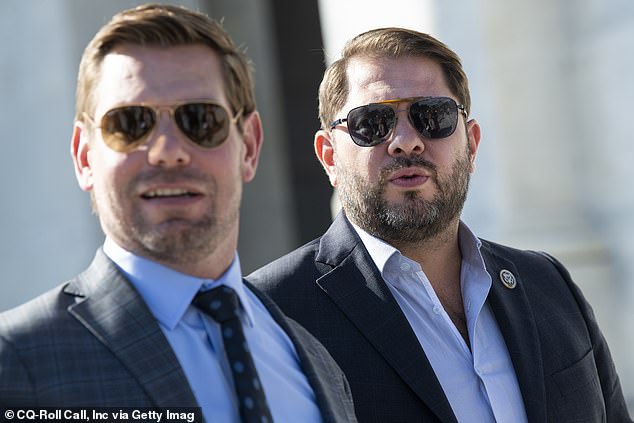 Pictured: Eric Swalwell, D-Calif., left, and Ruben Gallego, D-Ariz.