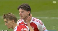Declan Rice issued a defiant message to team-mate Martin Odegaard after Arsenal's defeat