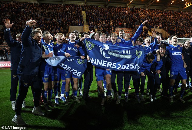 St Johnstone stars get the party started after securing the Championship title at East End Park