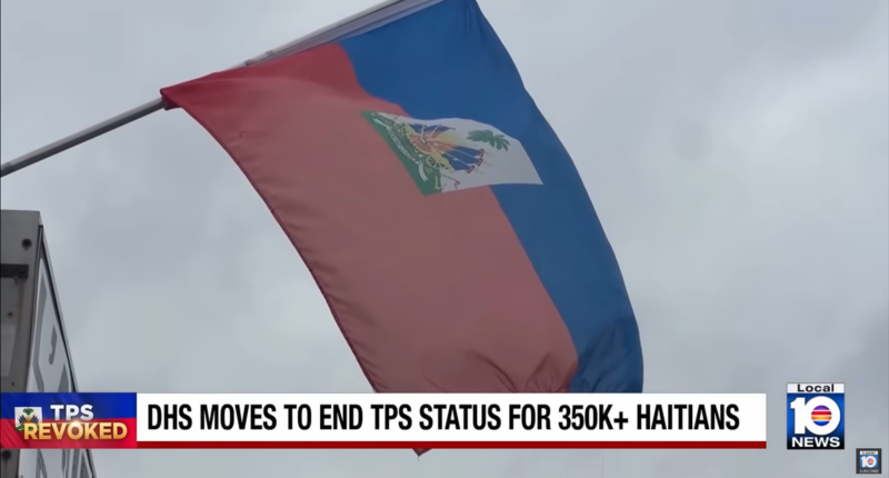 DHS revokes TPS status for Haitians.