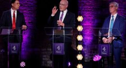 Anas Sarwar, John Swinney and Malcolm Offord debate immigration on Channel 4 News