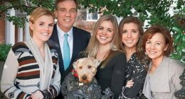 Mark Warner with his family, in an image posted to his Facebook account in 2013. Madison is in the center