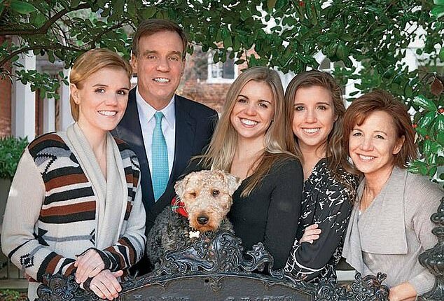 Mark Warner with his family, in an image posted to his Facebook account in 2013. Madison is in the center