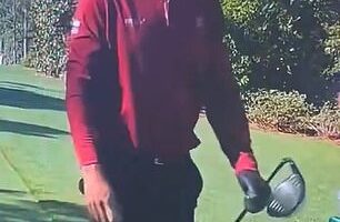 Sergio Garcia snapped his driver after repeated smashing it in a fit of fury at The Masters