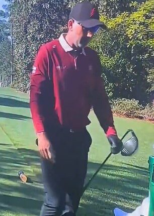 Sergio Garcia snapped his driver after repeated smashing it in a fit of fury at The Masters