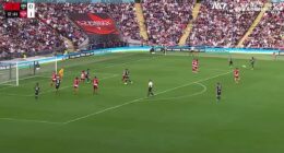 Sidemen star Tobi Brown scored a wonderful trivela free-kick in their annual chairty match