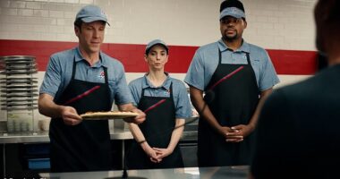Simon Cowell brought his critical eye to Domino's in the popular pizza chain's newest batch of adverts this week