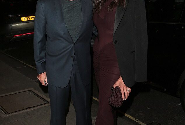 Simon Cowell made a rare public appearance with his glamorous fiancée Lauren Silverman at the Griselda VIP screening in London on Wednesday night