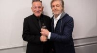 Bruce Springsteen appeared in high spirits on Thursday evening as he was presented the Academy Fellowship Award by pal Sir Paul McCartney at the star-studded Ivor Novello Awards