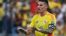 Colombia captain James Rodriguez has spent the past three days in the hospital