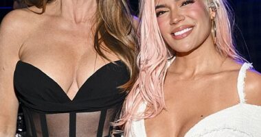 Sofía Vergara (L) was happy to reunite with her former co-star Karol G (R) at Billboard Women In Music 2024, which streamed Thursday on billboardwomeninmusic.com