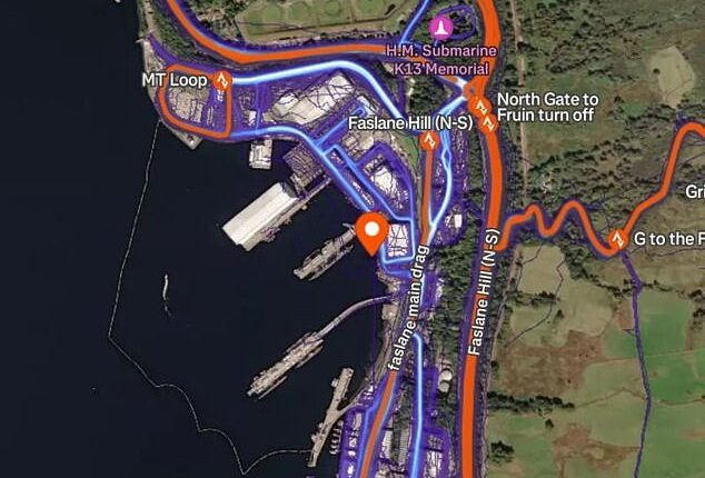 British soldiers have given away their locations inside one of Britain¿s most security sensitive nuclear bases by posting their runs on Strava