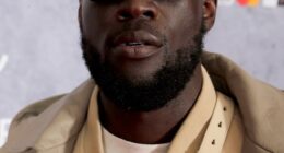 Stormzy hid behind sunglasses as he attended the star-studded 2025 BRIT Awards at London¿s O2 Arena on Saturday