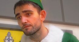 Stephen White, 34, (pictured in St Wilfred Catholic School's version of Elf in 2018) has been banned from teaching