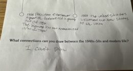 A teacher has been left stumped over a student's answer to their history homework