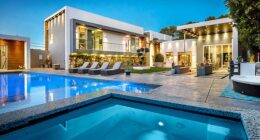 The American Idol executive and her husband, found murdered inside their $5 million California mansion (pictured), struggled with the intruder after discovering him inside their home - just moments before they were fatally shot in the head, police revealed