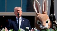 Democratic Representative Jamie Raskin pointed to President Donald Trump's behavior at the White House Easter Egg Roll (pictured) as evidence that he may be 'exhibiting signs consistent with dementia and cognitive decline'