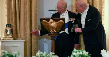 The gift of a shiny gold bell from the King did not make Trump listen on Iran