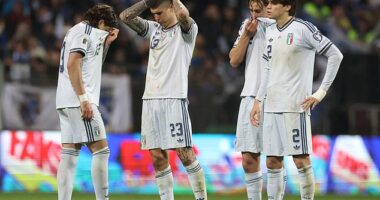 Italy stunningly missed out on a third successive World Cup after losing on penalties to Bosnia