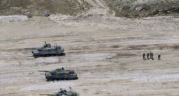 Three soldiers killed after shell explodes inside tank gun turret during an training exercise