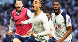 Xavi Simons thought he had won it for Tottenham with his magnificent strike