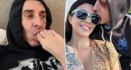 Travis Barker sucks Kourtney Kardashian's toes in raunchy birthday tribute