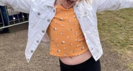 She was playing with friends when the branch snapped and caused her to become trapped