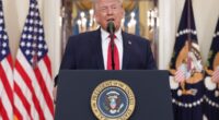Trump delivers jaw-dropping and slurred Iran address that offers no end in sight to unpopular war