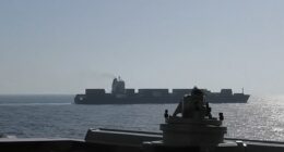 US forces on board the guided-missile destroyer USS Spruance operating in the Arabian Sea intercepted the M/V Touska enroute to Bandar Abbas, Iran