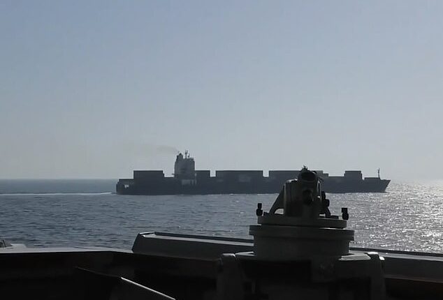 US forces on board the guided-missile destroyer USS Spruance operating in the Arabian Sea intercepted the M/V Touska enroute to Bandar Abbas, Iran