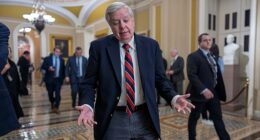 Senator Lindsey Graham in a post Monday encouraged President Donald Trump to 'wind down' the war in Iran after previously cheering the President to 'take Kharg Island.' His comments came after being caught at Disney World amid the partial government shutdown