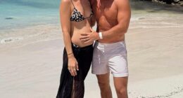 Vogue Williams, 40, and Spencer Matthews, 37, announced the joyful news they are expecting their fourth child this week, during a family getaway to St. Barts