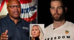 Republicans are throwing money at Tuesday's runoff race in Georgia to replace Representative Marjorie Taylor Greene girding against an upset or close race with the Democratic hopeful that could spell embarrassment ahead of the midterms . Greene, a former MAGA diehard who's become a critic of President Donald Trump , announced in November that she'd be quitting Congress shortly into the new year. Last month, Republican Clayton Fuller and Democrat Shawn Harris were the top two vote-getters in the special election - in which candidates from both parties were listed on the ballot.