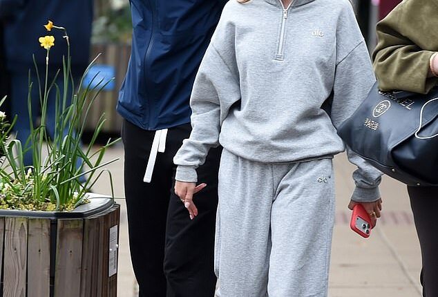 Waterloo Road's Hattie Dynevor, 22, looked happier than ever with her boyfriend Callum Doyle, also 22, as they enjoyed a walk in Cheshire on Tuesday
