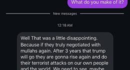 'Trump's speech was a little disappointing,' one person inside Iran told the Daily Mail