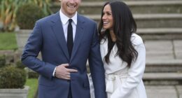On the same day as their engagement was announced, Harry and Meghan appeared for the formal engagement photographs in the garden of Kensington Palace