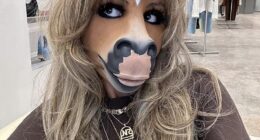 A guest at Saturday night's Brit Awards, dressed as a horse, was later revealed to be Berlin-based DJ HorsegiirL (pictured)