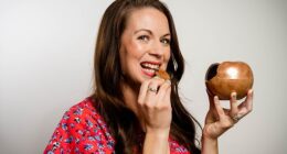 Pictured: Sarah Rainey tries a range adult Easter eggs