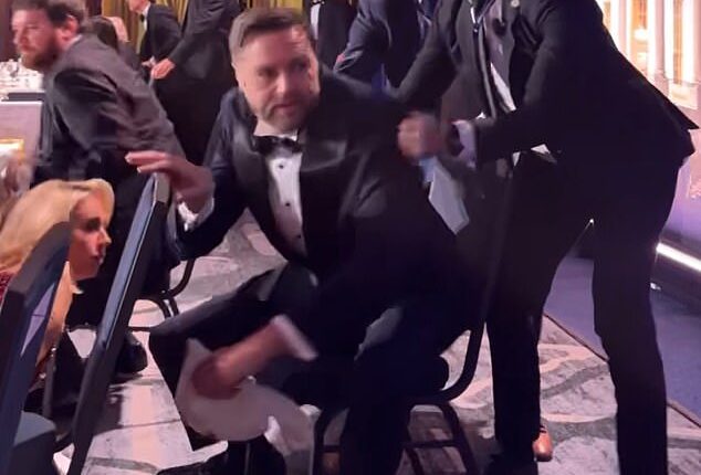 Vice President JD Vance was rushed off the stage before President Donald Trump after shots rang out at the White House Correspondents' Association Dinner on Saturday night