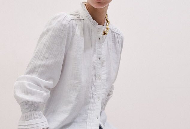 Why a well-fitted white shirt can act as an 'instant facelift': Here is how to wear this difficult trend at any age, and give your pictures that 'ring light' effect