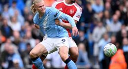 William Saliba felt the pain of losing to Manchester City - with Erling Haaland scoring the winner - and believes Arsenal will need five wins from five to lift the Premier League title