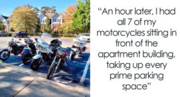 Woman Uses Her Wit And All 7 Motorcycles To Teach Annoying Neighbor A Lesson About “Fair” Parking
