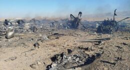 Iran releases pics reportedly of downed search and rescue aircrafthttps://x.com/IRANinKabul/status/2040689680094773682/photo/1