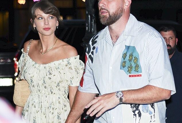 Taylor Swift, 36, and fiance Travis Kelce, 36, were pictured enjoying a date night on Friday, ahead of their upcoming July wedding