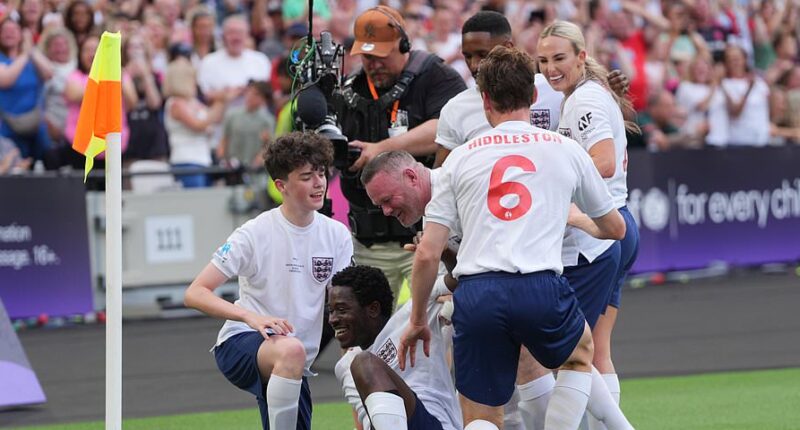 Soccer Aid LIVE: Wayne Rooney, Paddy McGuinness and GK Barry to star in charity game - with Robbie Williams and Usain Bolt named as managers