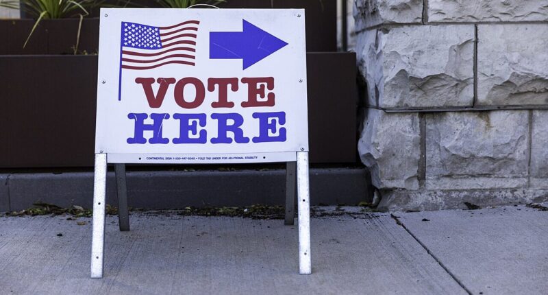 Voting sign